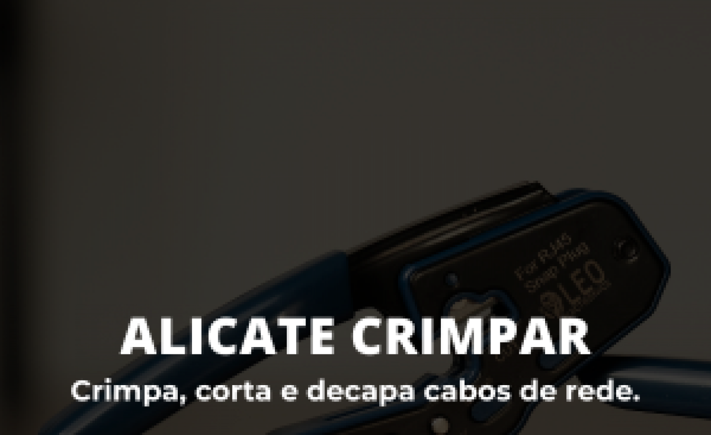 Alicate de Crimpar Azul