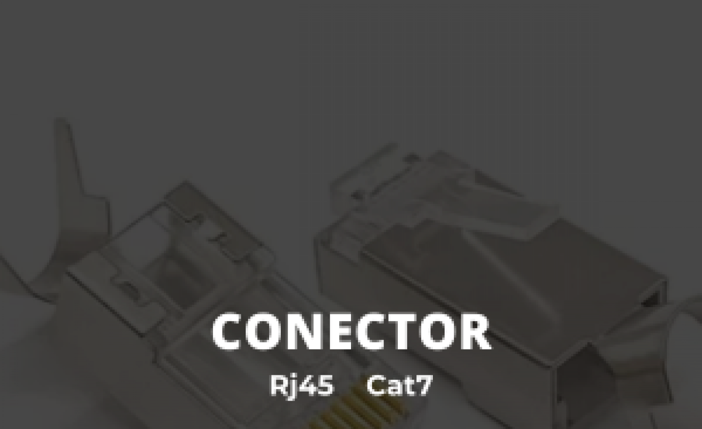 Conector Rj45 Cat7 Alta Velocidade 10gbs