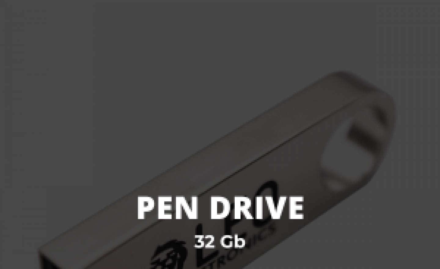 Pen Drive Chaveiro Compacto Alumínio 32gb